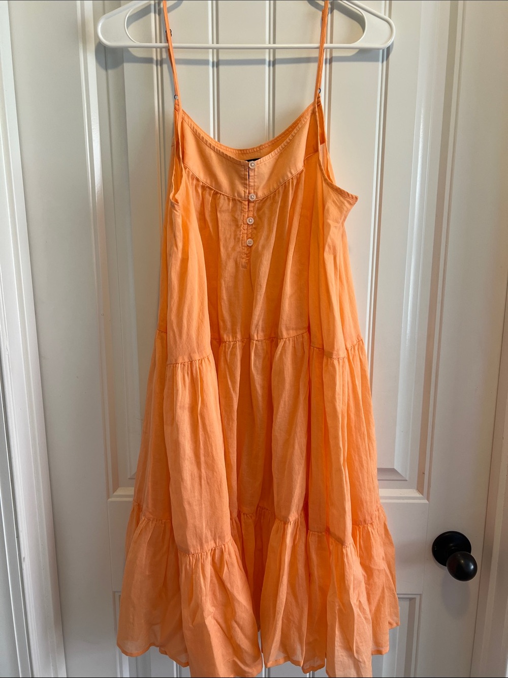 J. Crew Peach-Orange Sleeveless beach cover-up